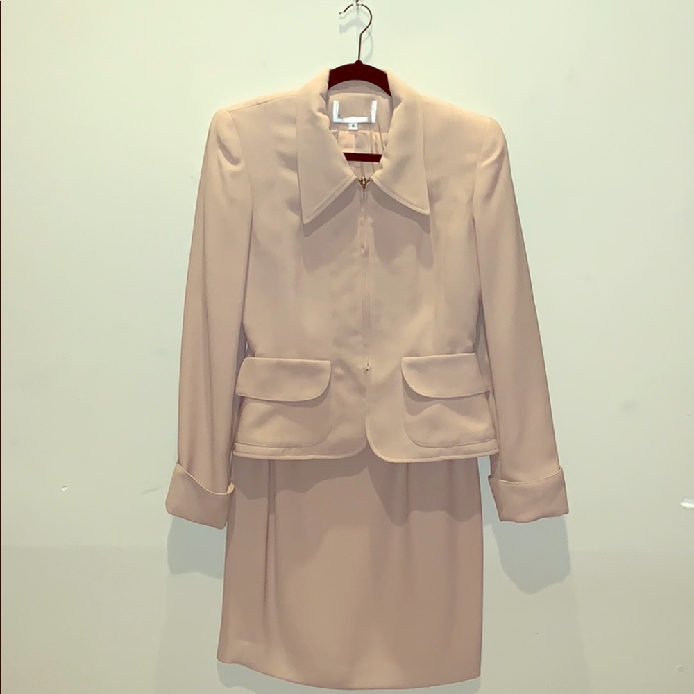Cream colored suit